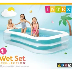 Zwembaden & Spa'S*vidaXL Intex Familezwembad Swim Center 262x175x56 cm
