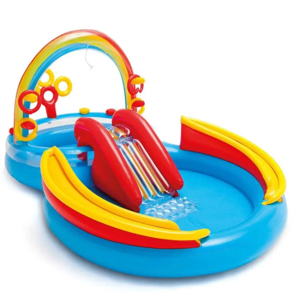 Intex Opblaaszwembad Rainbow Ring Play Center 297x193x135 cm 57453NP>vidaXL Discount