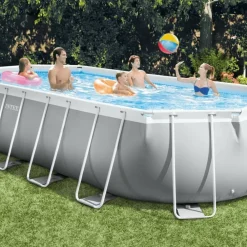 Zwembaden & Spa'S*vidaXL Intex Prism Frame Zwembadset ovaal 610x305x122 cm 26798GN