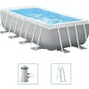 Zwembaden & Spa'S*vidaXL Intex Prism Frame Zwembadset rechthoekig 400x200x122 cm