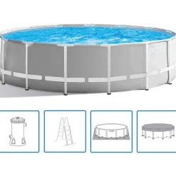Zwembaden & Spa'S*vidaXL Intex Prism Frame Zwembadset 457x122 cm 26726GN
