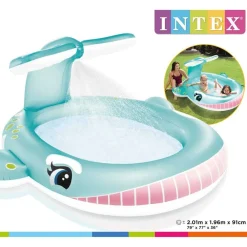Zwembaden & Spa'S*vidaXL Intex Sproeibad Walvis 201x196x91 cm
