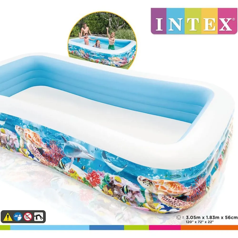 Zwembaden & Spa'S*vidaXL Intex Swim Center Familezwembad 305x183x56 cm oceaanleven