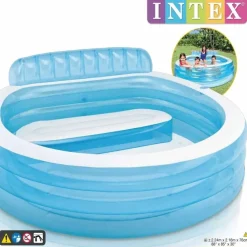 Zwembaden & Spa'S*vidaXL Intex Swim Center Opblaaszwembad Family Lounge Pool 57190NP
