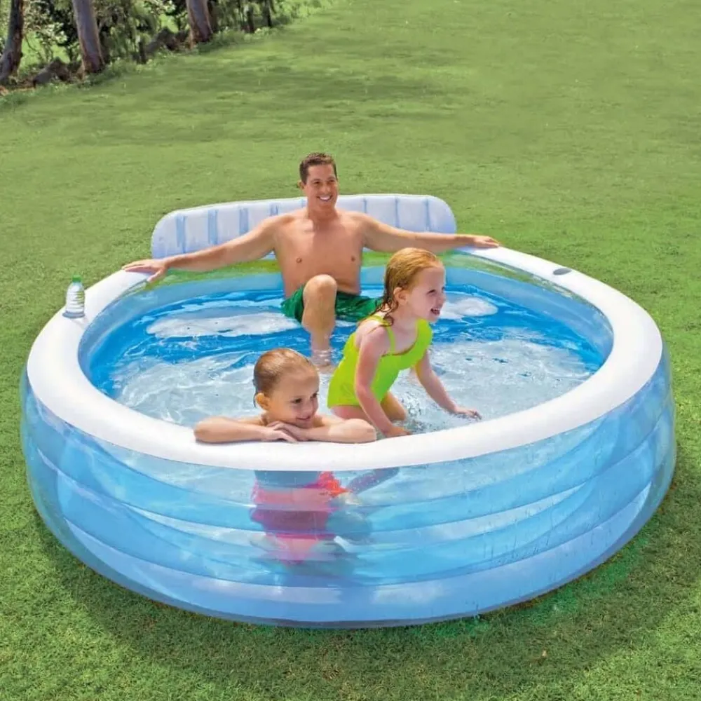 Zwembaden & Spa'S*vidaXL Intex Swim Center Opblaaszwembad Family Lounge Pool 57190NP