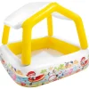 Zwembaden & Spa'S*vidaXL Intex Zwembad met overkapping opblaasbaar 157x157x122 cm