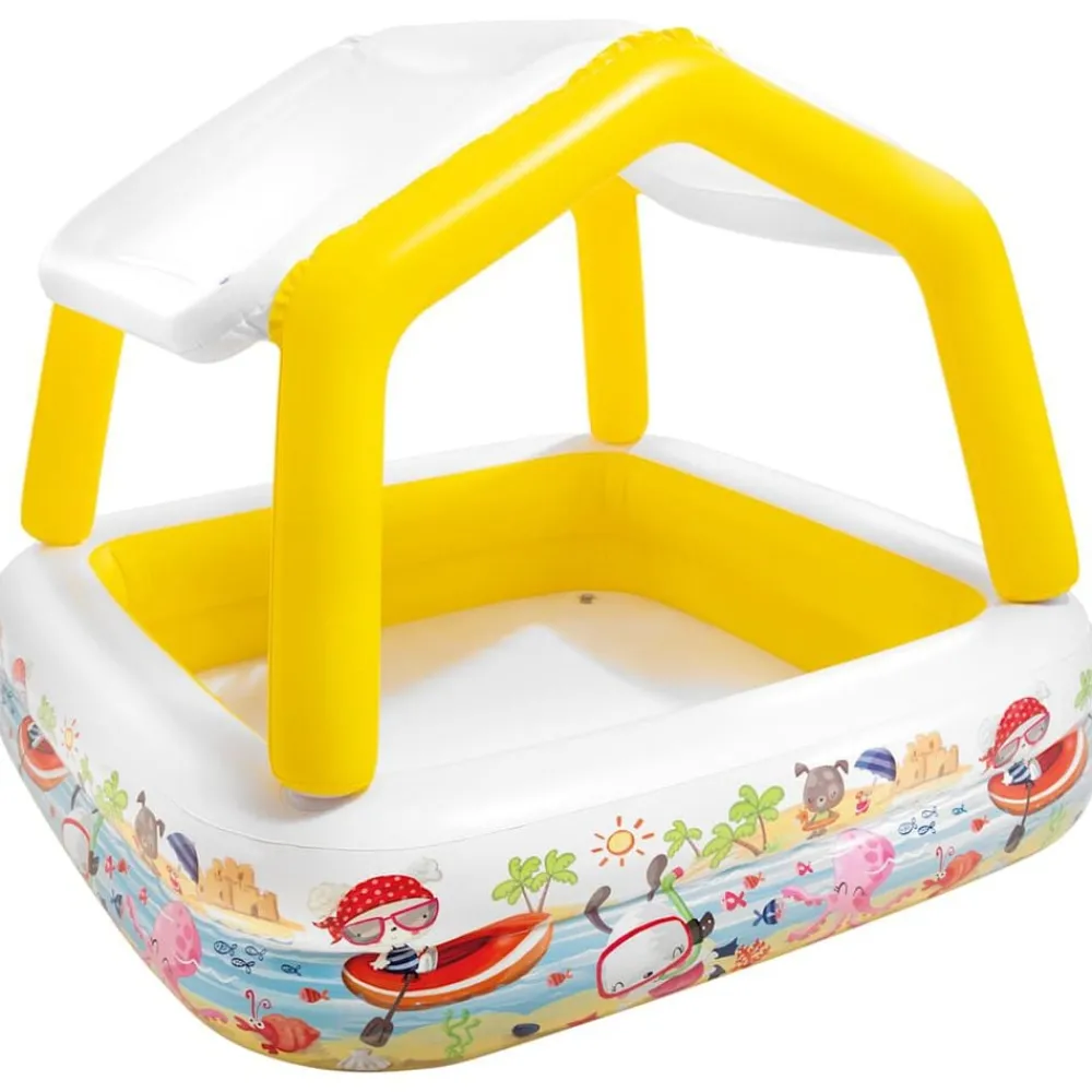 Zwembaden & Spa'S*vidaXL Intex Zwembad met overkapping opblaasbaar 157x157x122 cm