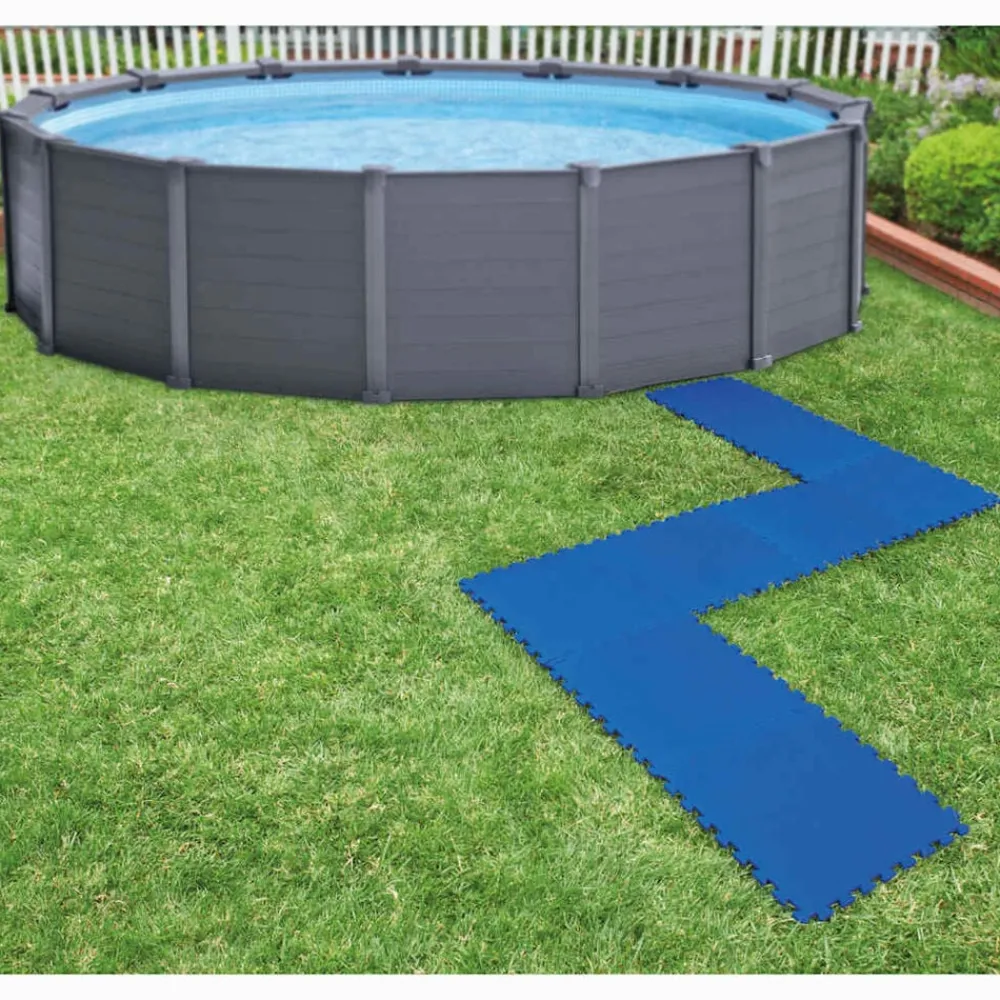 Intex Zwembadbodembeschermers 8 st 50x50 cm blauw>vidaXL Hot