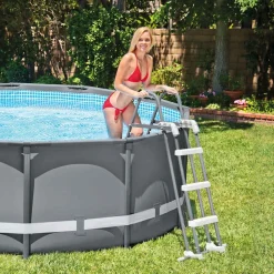 Intex Zwembadladder met 3 treden 91-107 cm><noscript><img width=