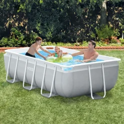 Zwembaden & Spa'S*vidaXL Intex Zwembadset Prism Frame rechthoekig 300x175x80 cm