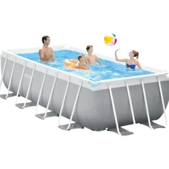 Zwembaden & Spa'S*vidaXL Intex Zwembadset Prism Frame rechthoekig 400x200x122 cm