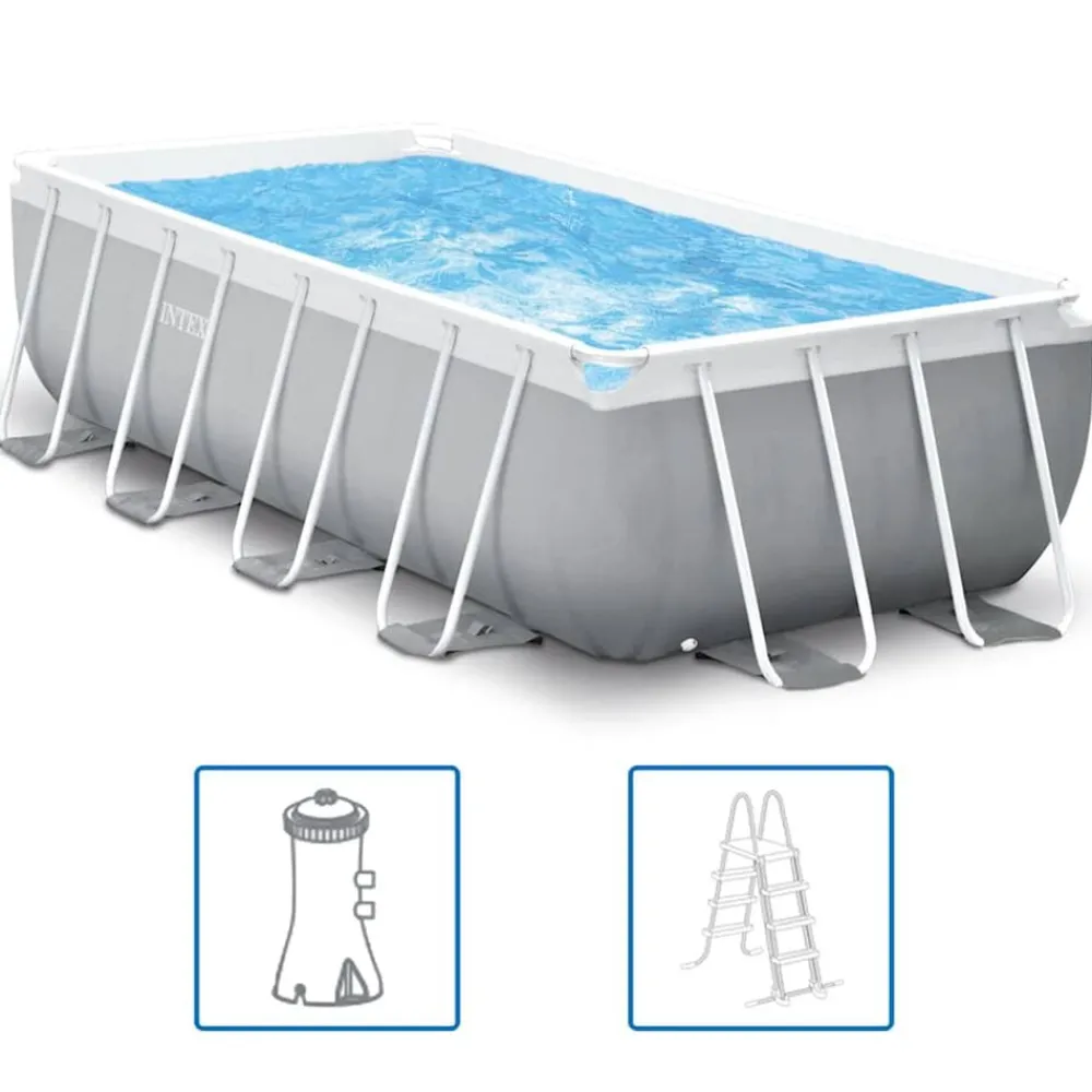 Intex Zwembadset Prism Frame rechthoekig 400x200x100 cm>vidaXL Hot