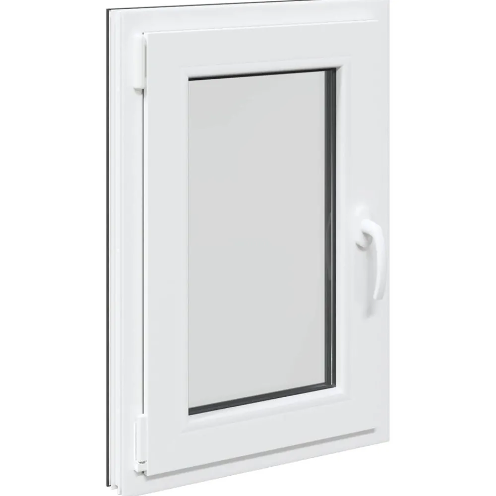 Bouwmaterialen*vidaXL Kelderraam RISOR 50 x 75 cm PVC en glas Antraciet
