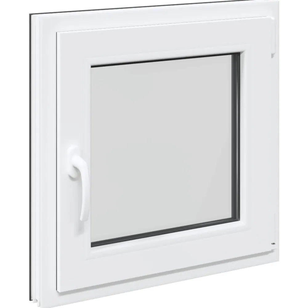 Bouwmaterialen*vidaXL Kelderraam RISOR 50 x 50 cm PVC en glas Antraciet