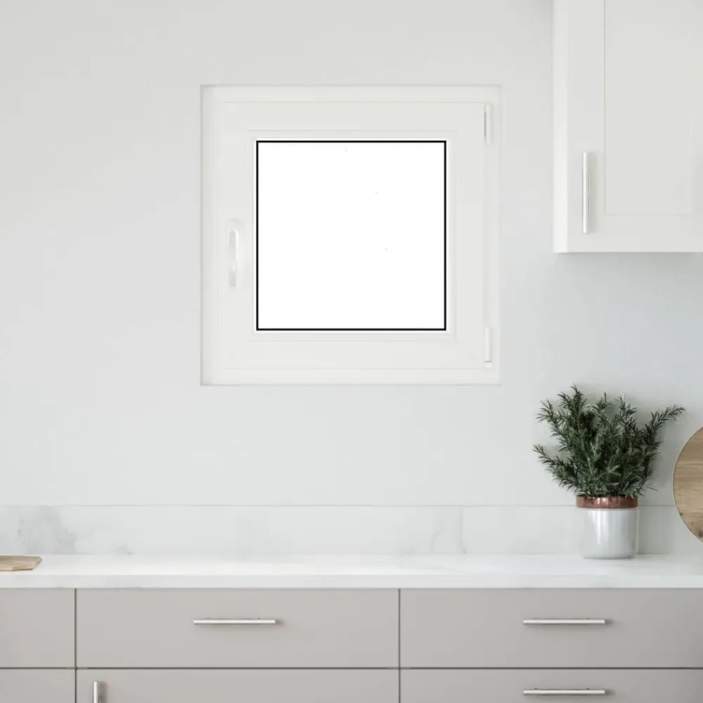 Bouwmaterialen*vidaXL Kelderraam RISOR 60 x 60 cm PVC en glas Wit