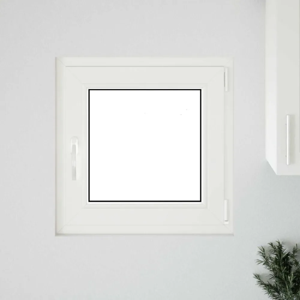 Bouwmaterialen*vidaXL Kelderraam RISOR 60 x 60 cm PVC en glas Wit