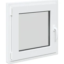 Bouwmaterialen*vidaXL Kelderraam RISOR 50 x 50 cm PVC en glas Wit
