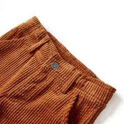 Kleding & Accessoires*vidaXL Kinderbroek 92 ribfluweel cognackleurig