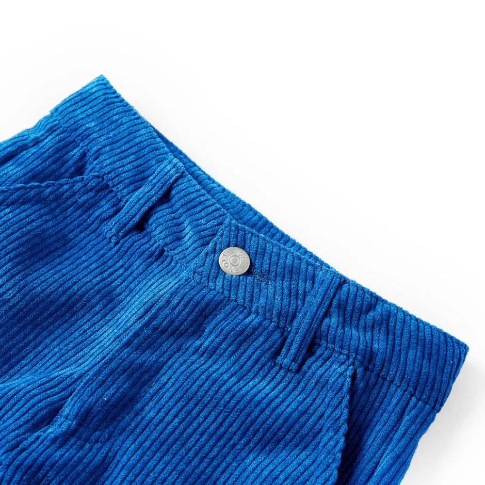 Kinderbroek 92 ribfluweel kobaltblauw>vidaXL New