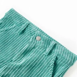Kleding & Accessoires*vidaXL Kinderbroek 92 ribfluweel mintgroen