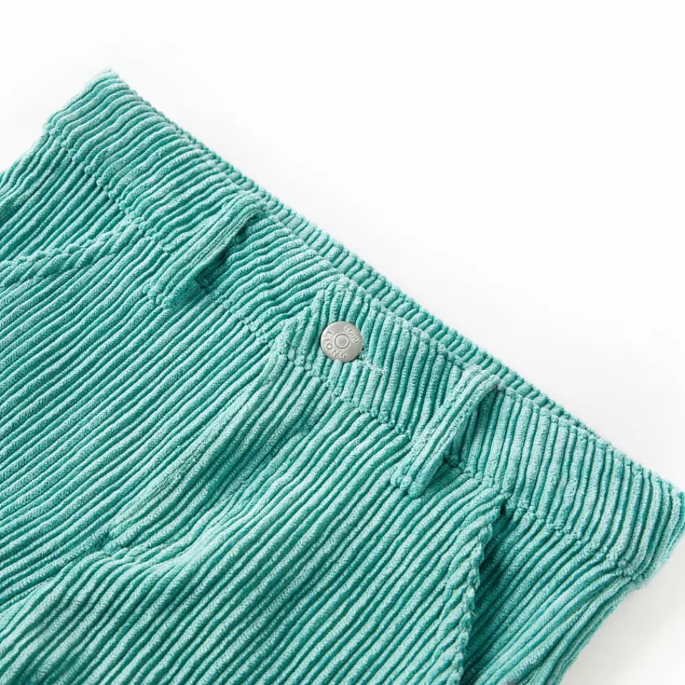 Kleding & Accessoires*vidaXL Kinderbroek 92 ribfluweel mintgroen