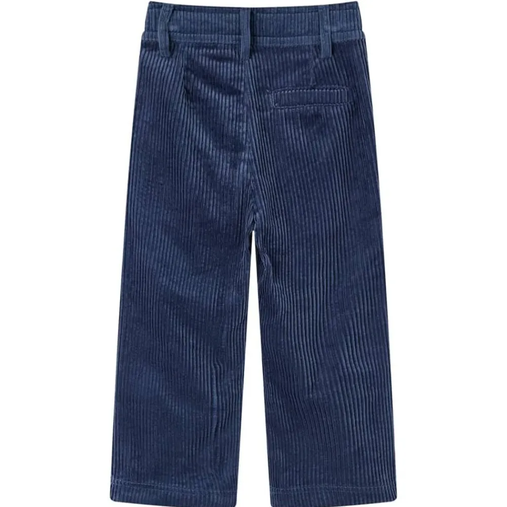 Kleding & Accessoires*vidaXL Kinderbroek 92 ribfluweel marineblauw