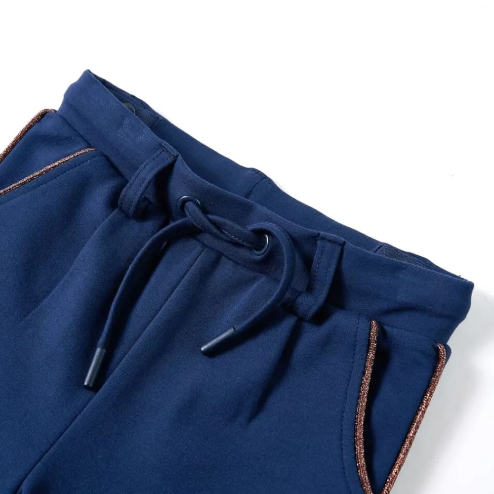 Kleding & Accessoires*vidaXL Kinderbroek met trekkoord 92 marineblauw