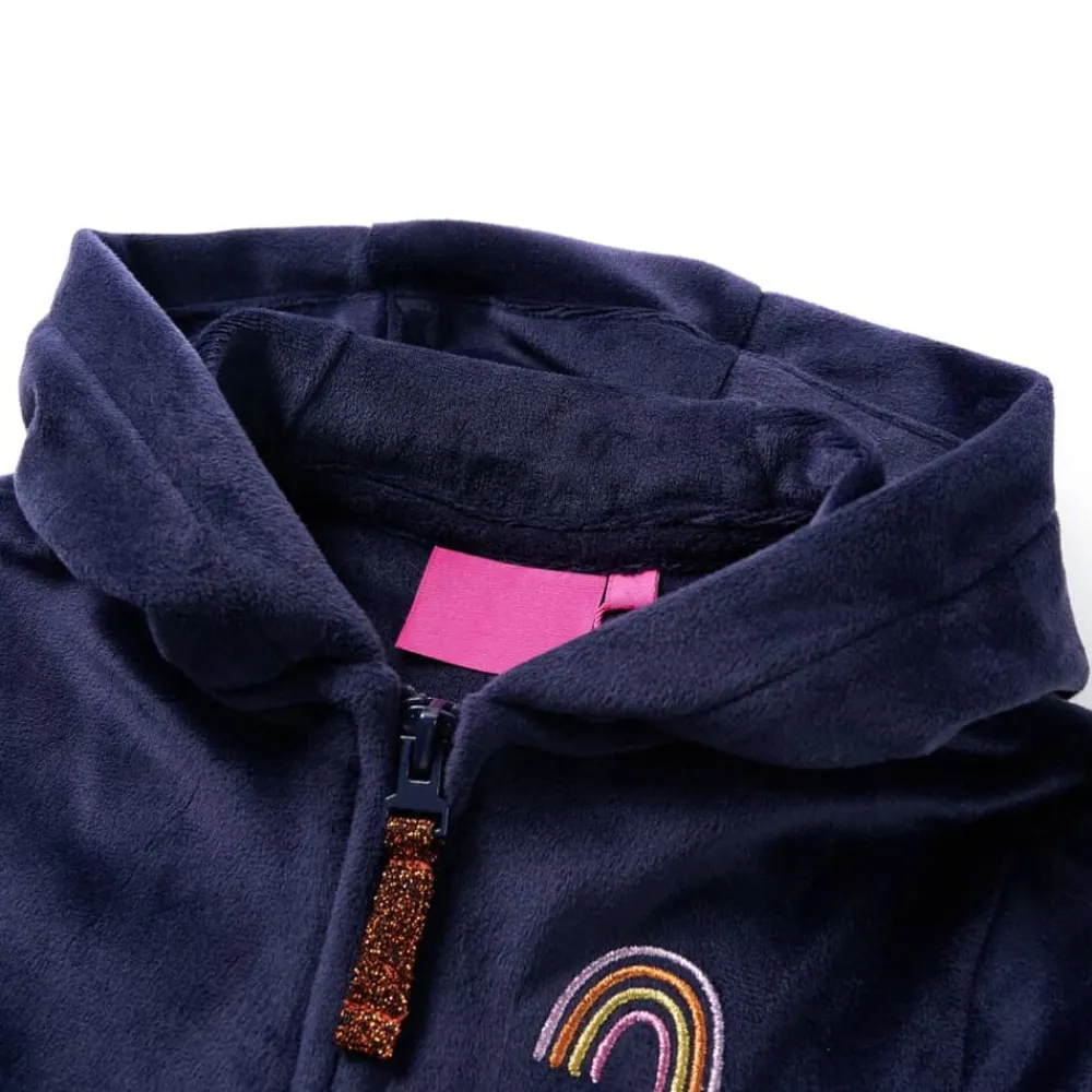 Kinderjas met capuchon 92 marineblauw>vidaXL Sale
