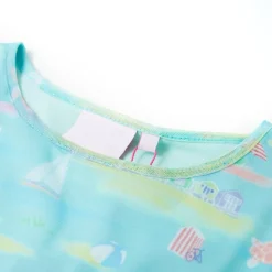 Kleding & Accessoires*vidaXL Kinderjurk 104 lichtzeeblauw