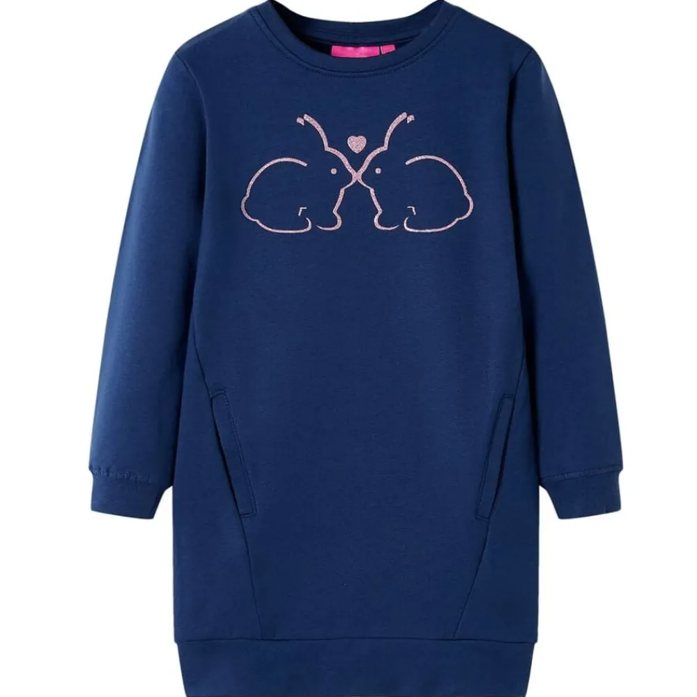 Kinderjurk 92 marineblauw>vidaXL Sale