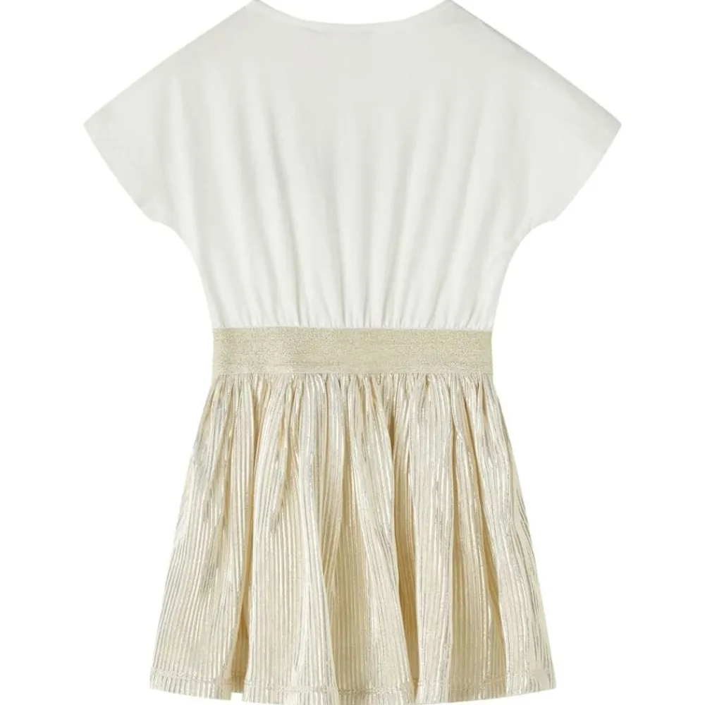 Kleding & Accessoires*vidaXL Kinderjurk met korte mouwen 104 ecru