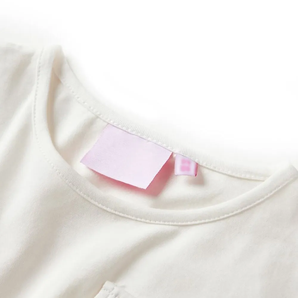 Kleding & Accessoires*vidaXL Kinderjurk met korte mouwen 104 ecru