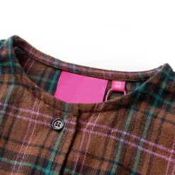 Kleding & Accessoires*vidaXL Kinderjurk met lange mouwen 92 cognackleurig