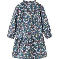 Kleding & Accessoires*vidaXL Kinderjurk met lange mouwen 92 donkerblauw