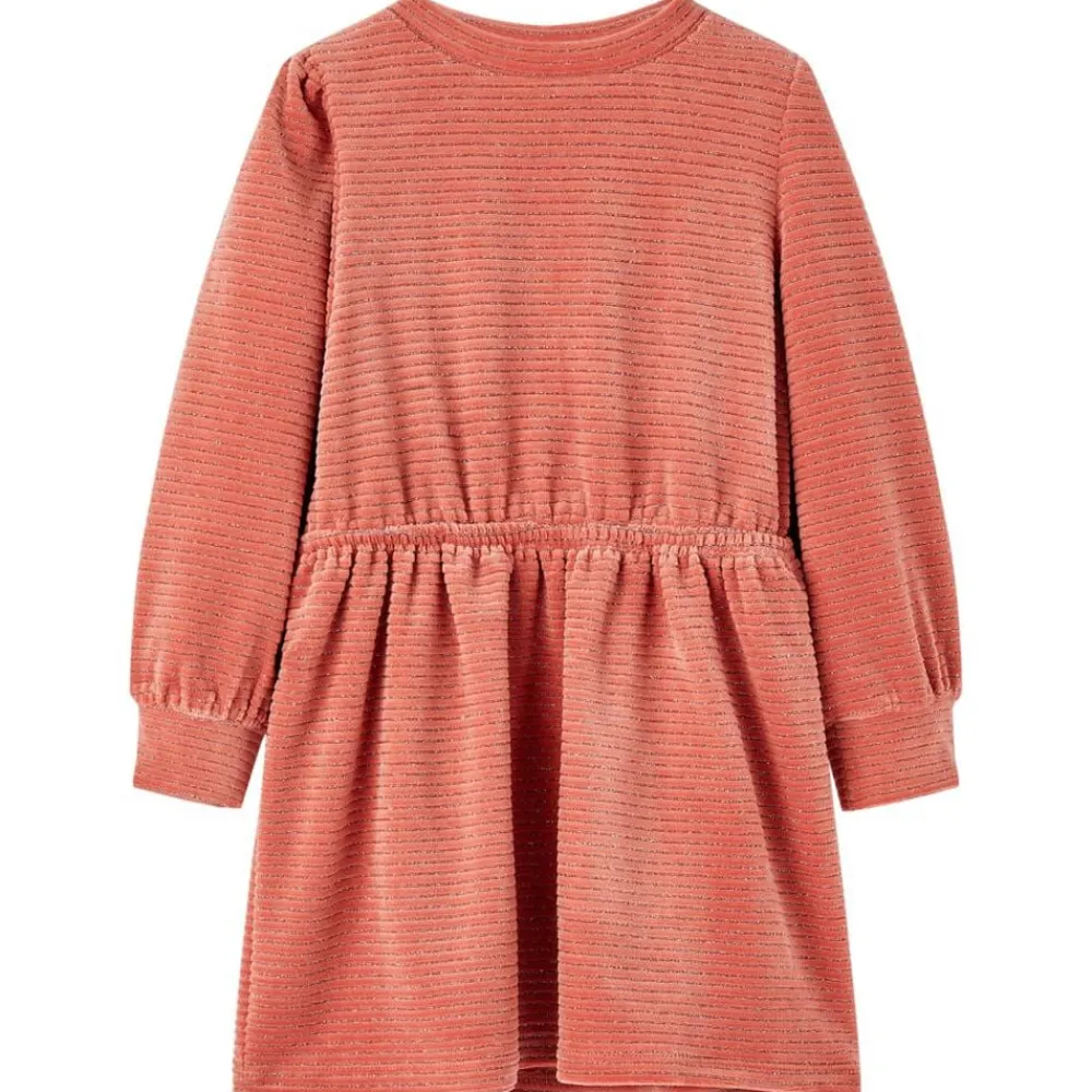 Kinderjurk met lange mouwen 92 middelroze>vidaXL Outlet
