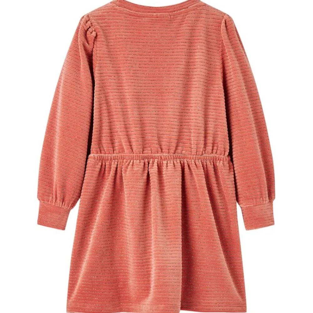 Kinderjurk met lange mouwen 92 middelroze>vidaXL Outlet