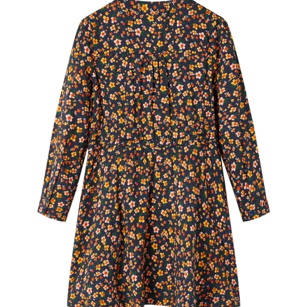 Kleding & Accessoires*vidaXL Kinderjurk met lange mouwen 92 marineblauw