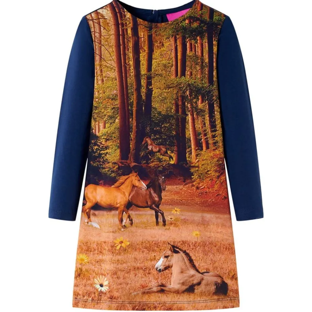 Kinderjurk met lange mouwen 104>vidaXL Online