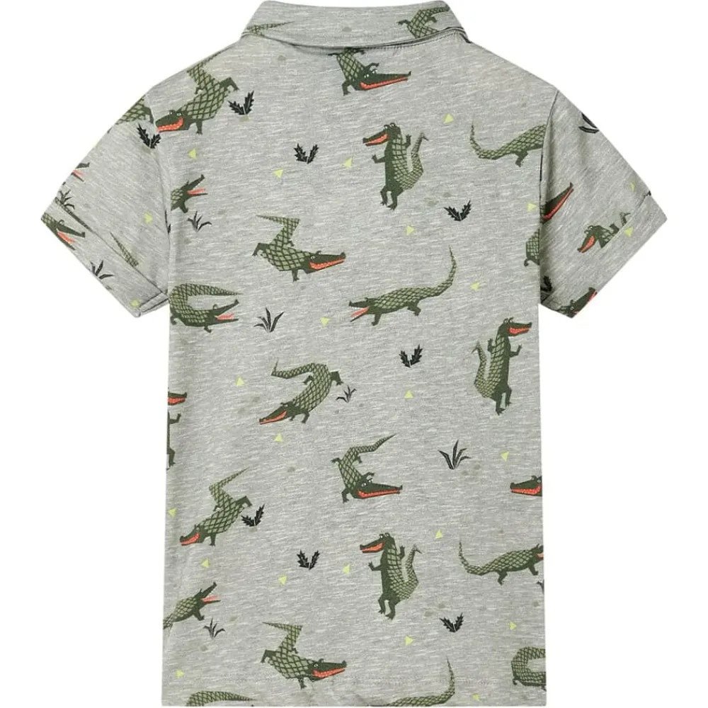 Kleding & Accessoires*vidaXL Kinderoverhemd 104 gemêleerd lichtkaki