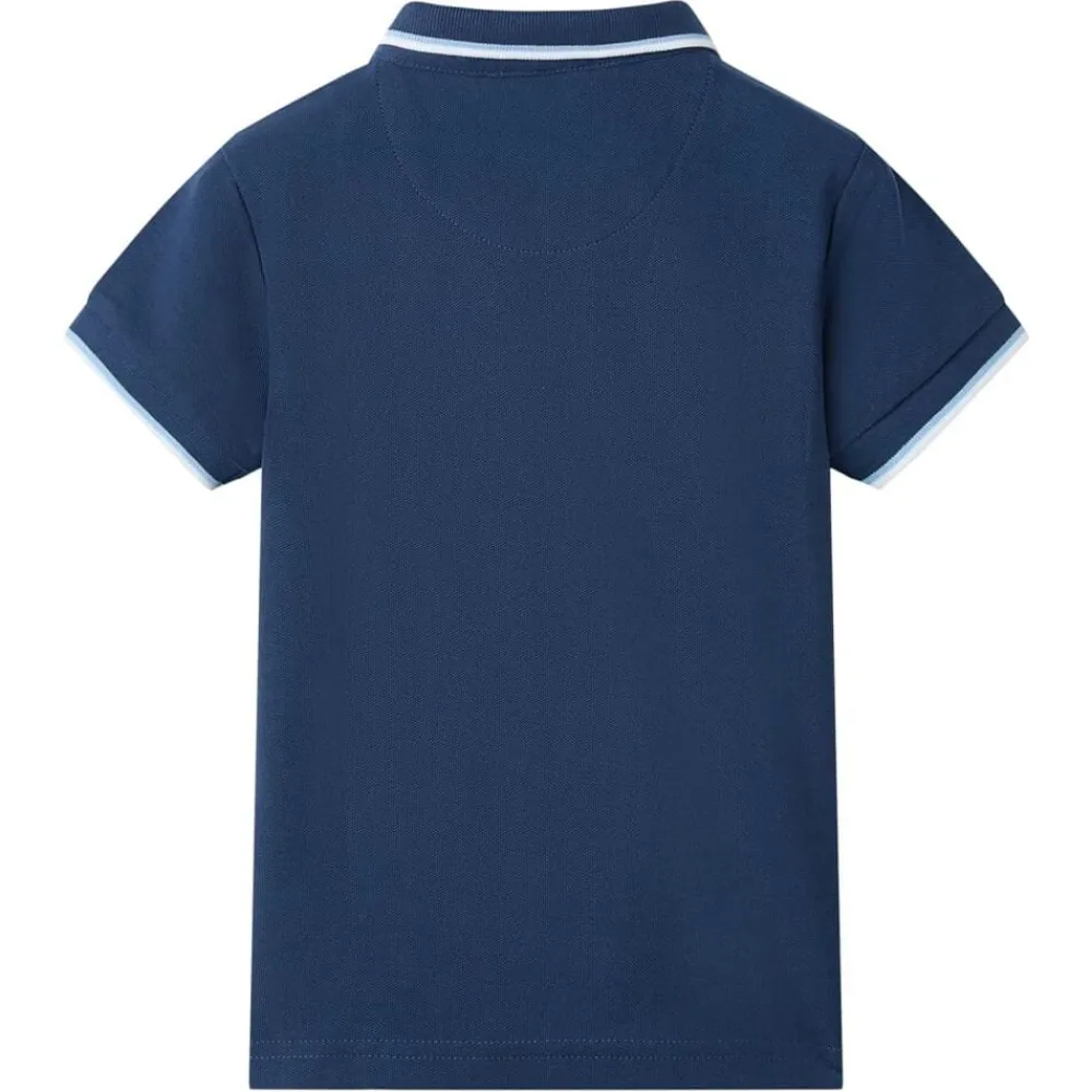 Kinderpoloshirt 92 donkerblauw>vidaXL Online