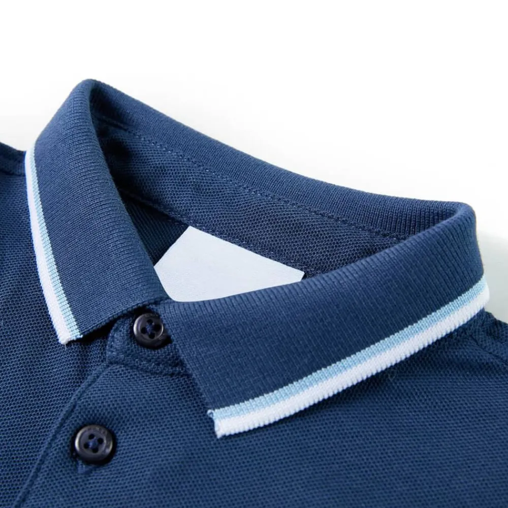 Kinderpoloshirt 92 donkerblauw>vidaXL Online