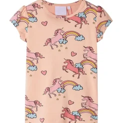 Kleding & Accessoires*vidaXL Kinderpyjama met korte mouwen 92 lichtoranje