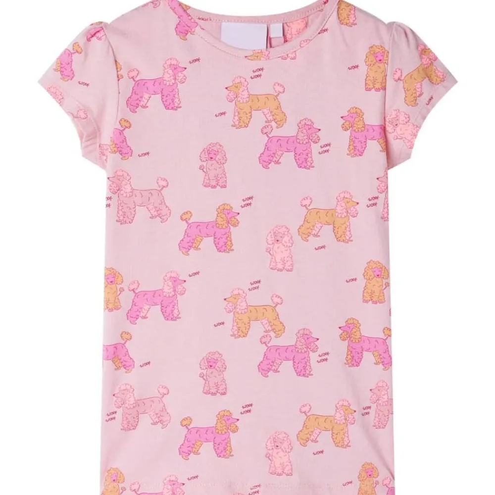 Kinderpyjama met korte mouwen 92 lichtroze>vidaXL Sale