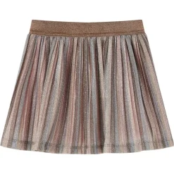 Kleding & Accessoires*vidaXL Kinderrokje geplooid met glitters 92 bruin en roze