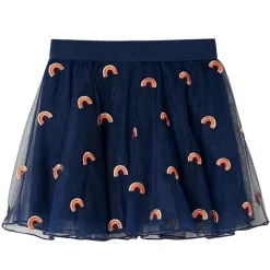 Kleding & Accessoires*vidaXL Kinderrokje met tule 92 marineblauw