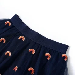 Kleding & Accessoires*vidaXL Kinderrokje met tule 92 marineblauw