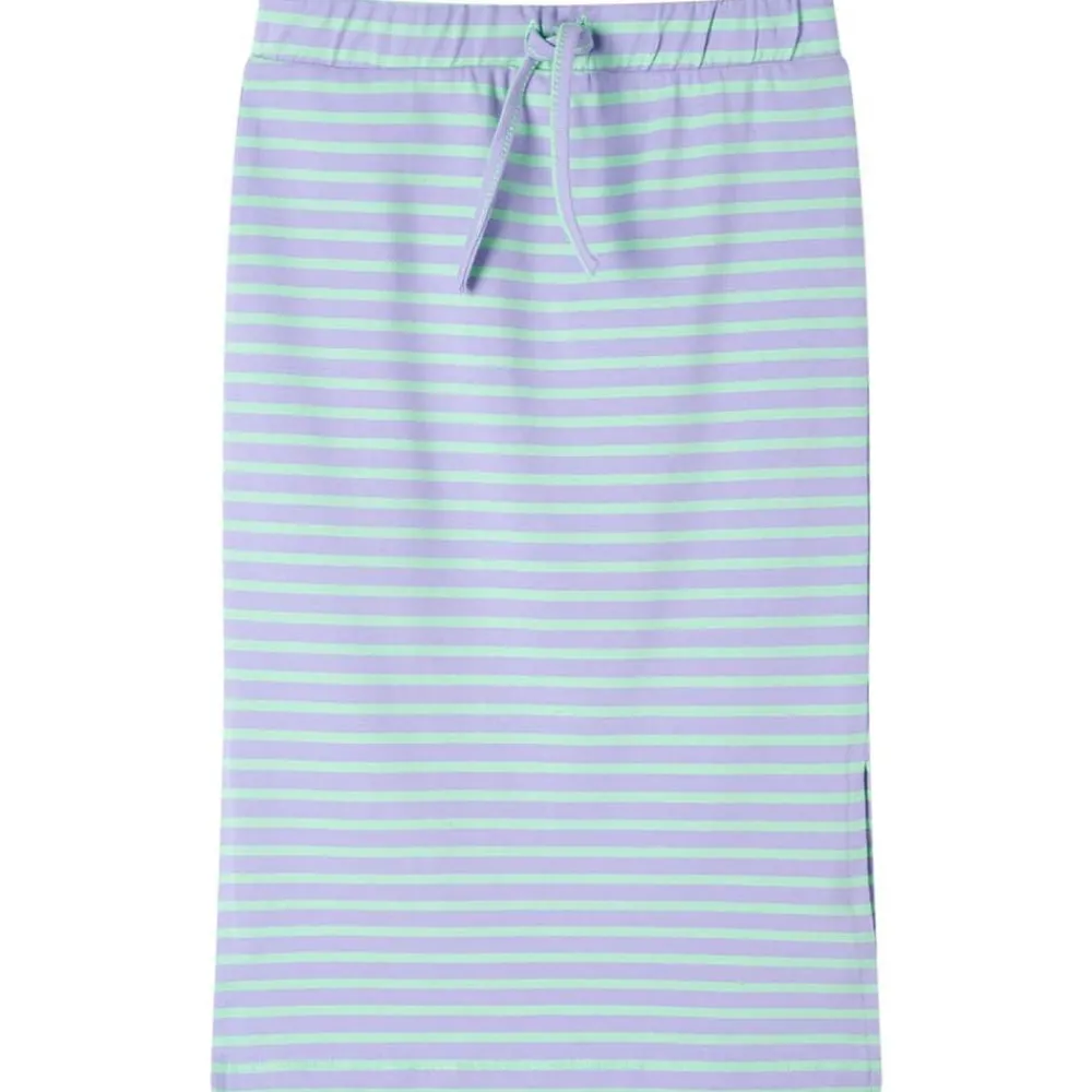 Kleding & Accessoires*vidaXL Kinderrokje recht met strepen 116 felmintkleurig Mintgroen