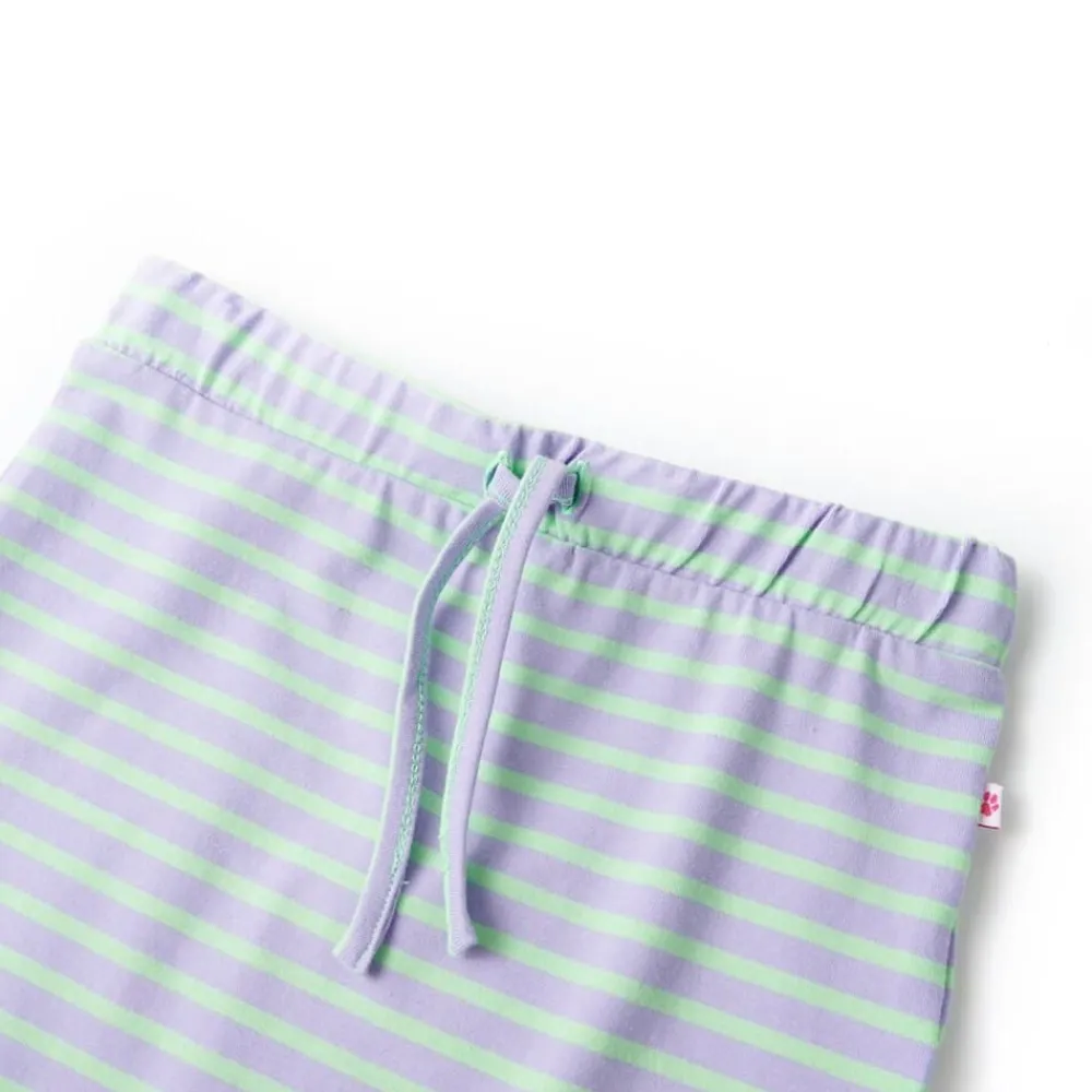 Kleding & Accessoires*vidaXL Kinderrokje recht met strepen 116 felmintkleurig Mintgroen