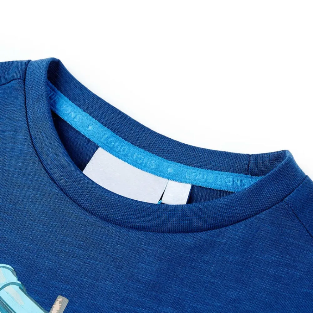Kleding & Accessoires*vidaXL Kindershirt 128 donker Blauw