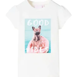 Kleding & Accessoires*vidaXL Kindershirt 140 Ecru